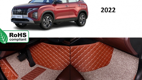 Thảm lót sàn ô tô 5D 6D Hyundai Creta 2022 giá gốc tận xưởng, bảo hành trọn đời